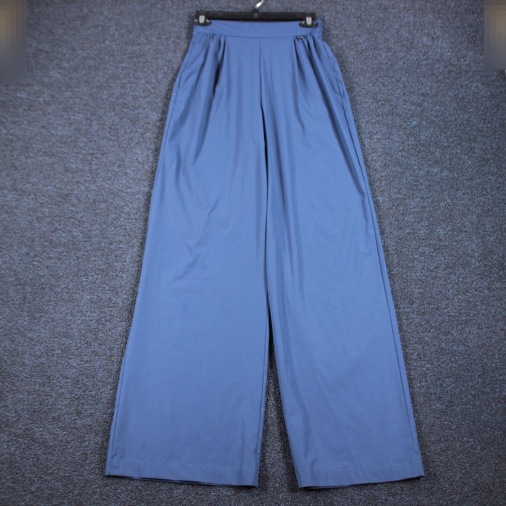 Nike 24.7 PerfectStretch Pants Womens XS Blue High Waisted Loose Wide Leg HM8389